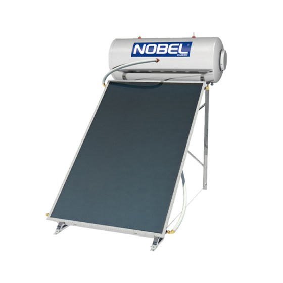 ΗΛΙΑΚΟΣ 200lt NOBEL CLASSIC GLASS Διπλής Ενέργειας Επιλεκτικός 2,6m²